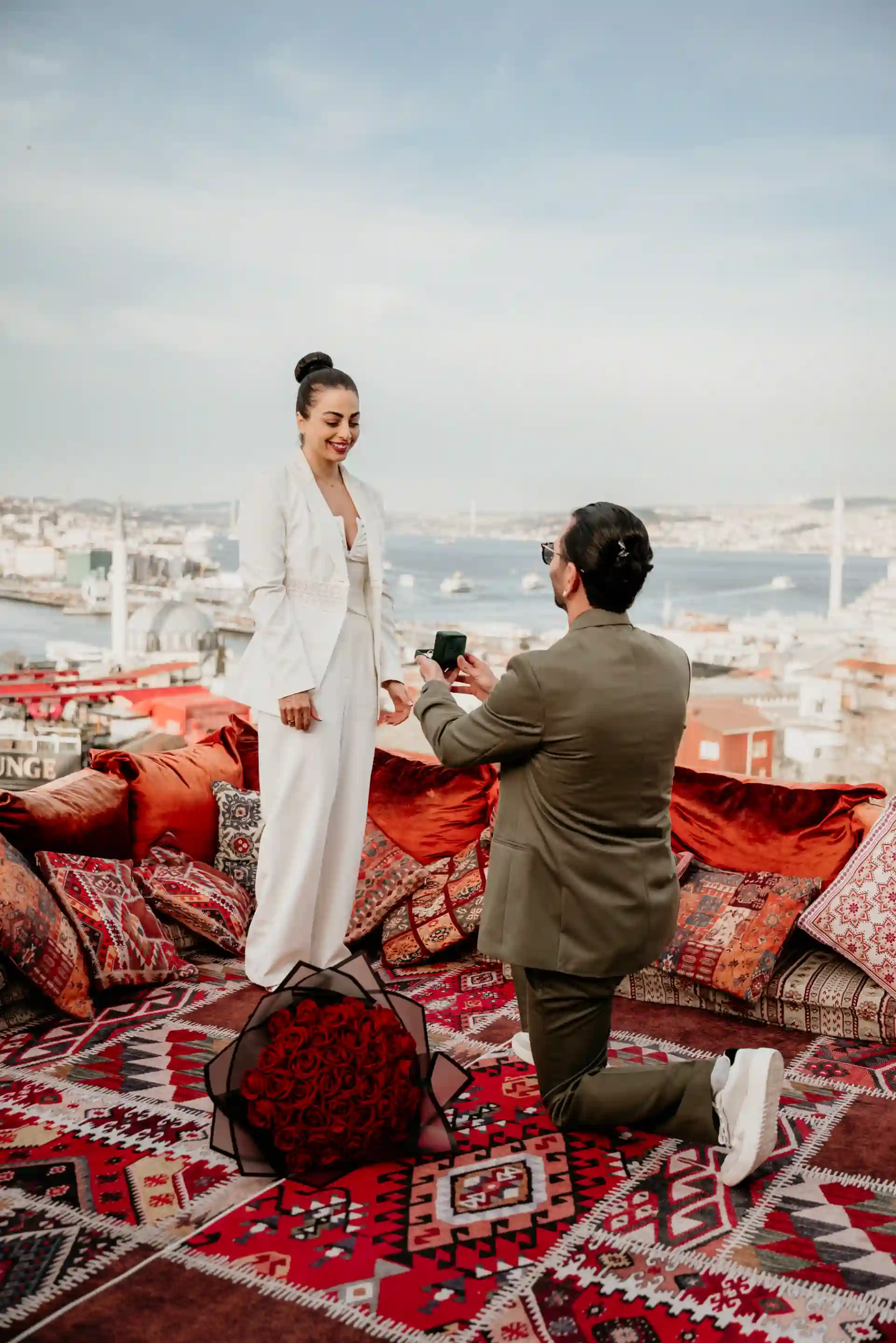 Surprise Rooftop Marriage Proposal in Istanbul